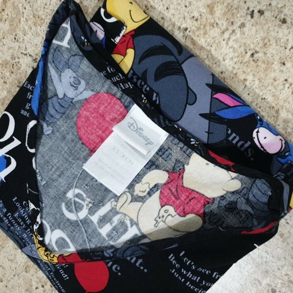 Disney Medical Scrub XS Womens Pocket Winnie The Poo Piglet Eeyore Tigger Top - Picture 9 of 11